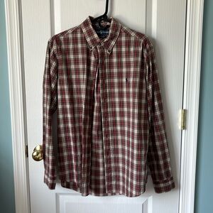Ralph Lauren custom button down shirt. Holiday colors